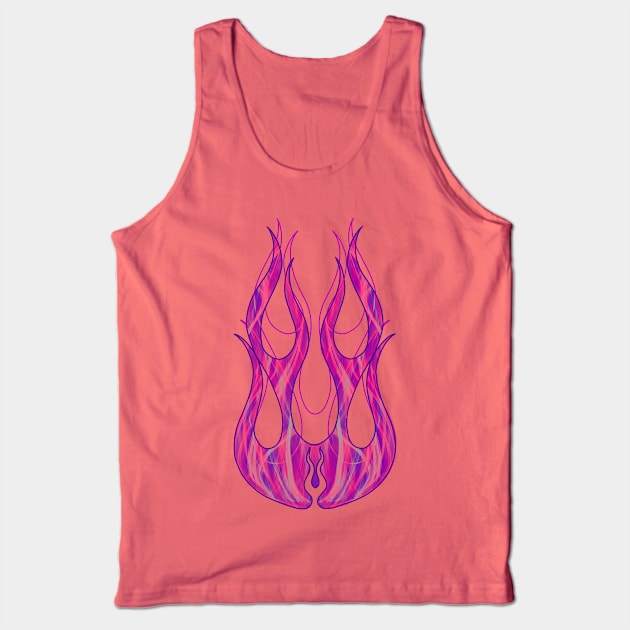 Flames Tank Top by KeegansKolourStudio